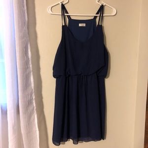 Tobi Navy Blue Mini Dress Size Large